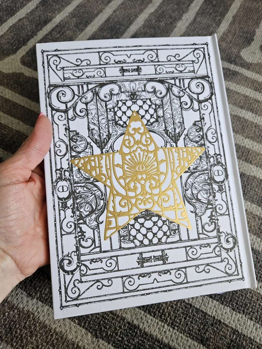 NEW Dior White & Gold Embossed Decorative Notebook